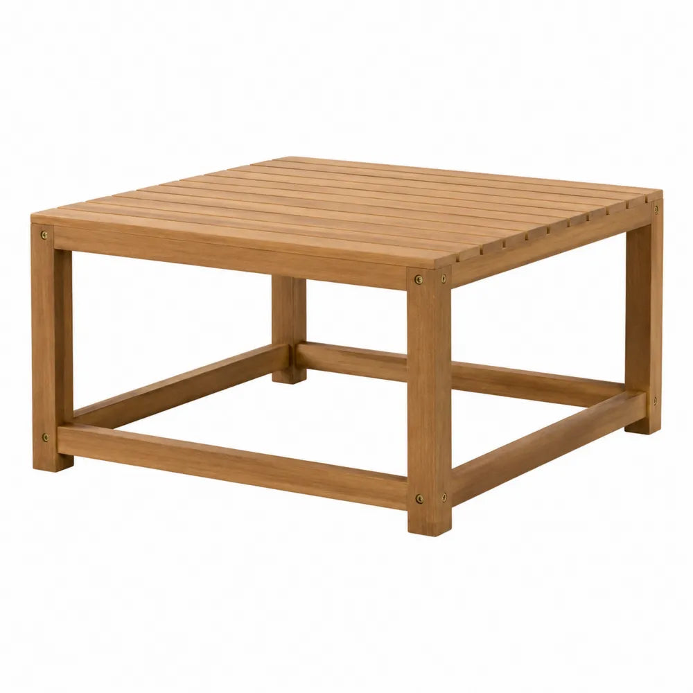 Drewniany stolik ogrodowy z drewna tekowego 60x60 cm