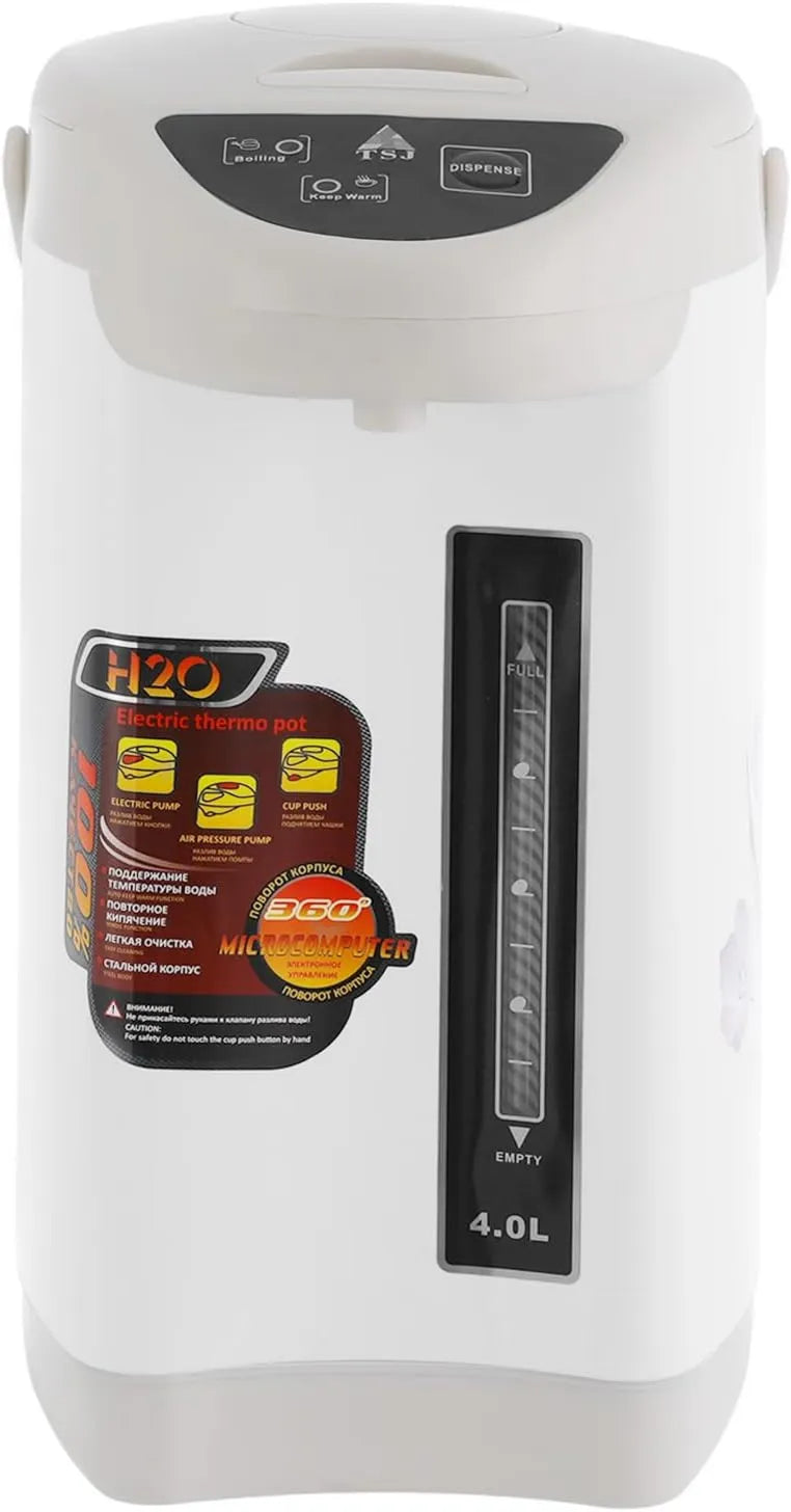 MEHOOSPVN, czajnik elektryczny, 4 l, 750 W, dozownik ciepłej wody 4 l