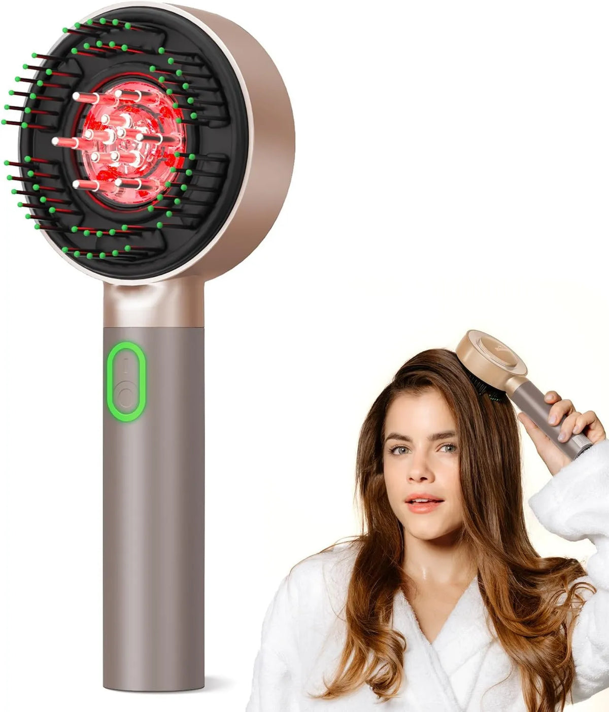Donnerberg, Masażer, czerwony, wnioskodawca, LED, ® MIO Oil Applicator i Red Hair Skórzana Masager