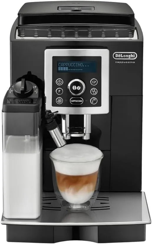De'Longhi automatyczny ekspres do kawy, De 'Longhi ECAM23.460.B Mchnienie mleka, emulgator mleka, czarny