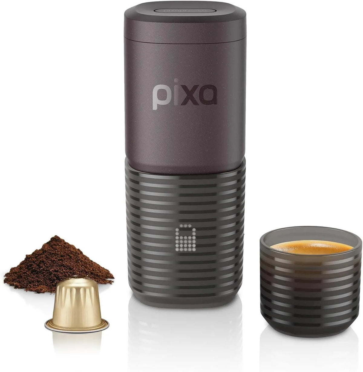 WACACO, Nespresso 3000 mAh Elektryczny grzejnik, 20 bar przenośny ekspres do kawy do kawy mielonej i ® kapsułki *, przyłożenie, Kontrola ekranu dotykowego