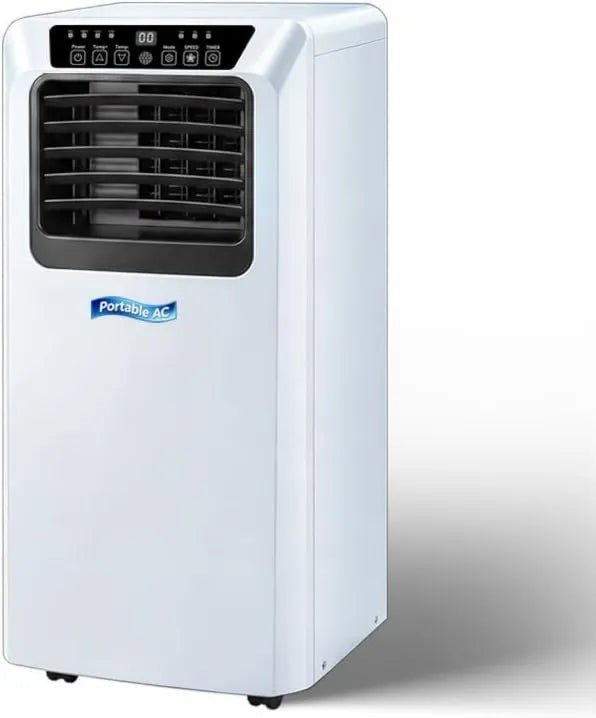 HUGGWRT klimatyzator przenośny, Klimatyzator BTU 4 4- in-1, minutnik, Wi-Fi, Biały, Silny klimatyzator dla House Desk 30m, 7000 4-en-1