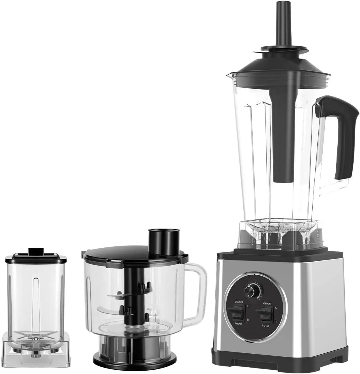 Pneterg blender ręczny, Mieszanina 2, 5 l + 2 l + 0, 8 l, 2, 5 l, 0, blender elektryczny, kubki ssące przeciwciągliwe