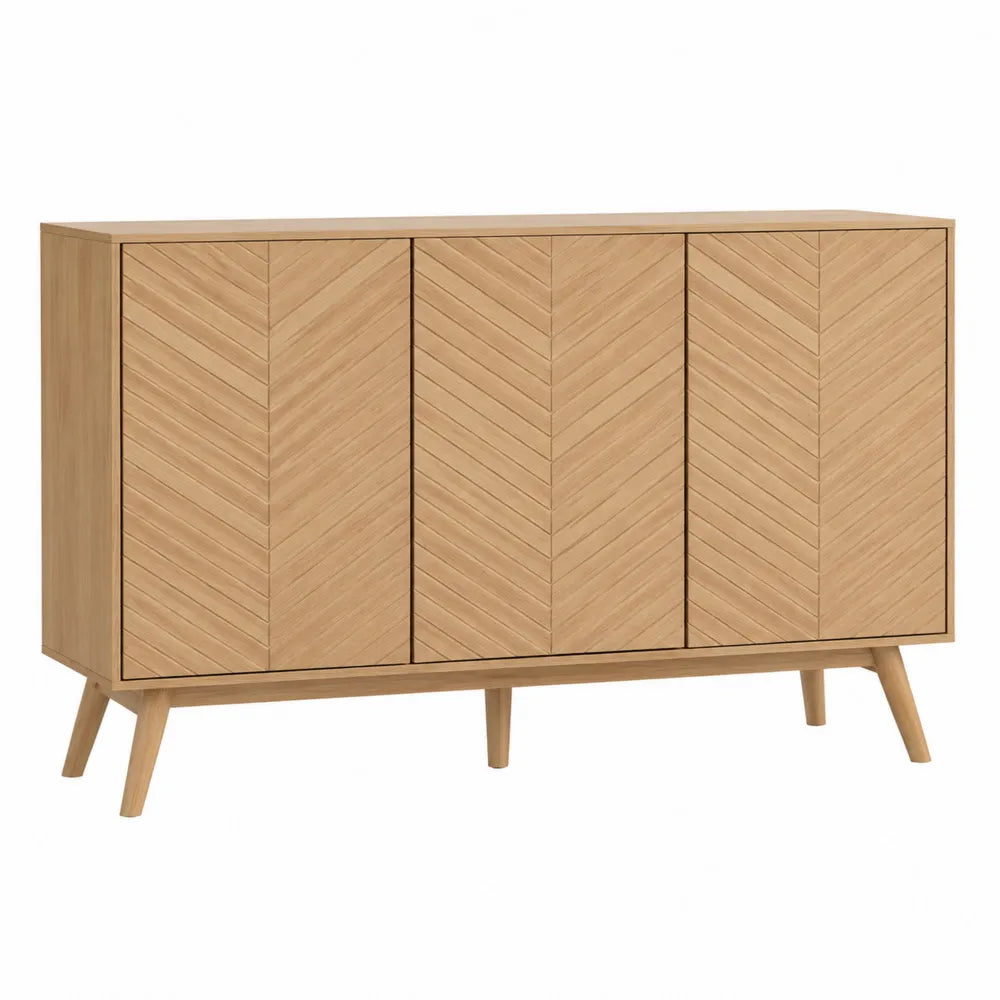 Kredens drewniany dąb jasny 120 cm