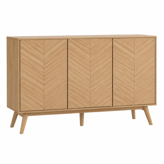 Kredens drewniany dąb jasny 120 cm