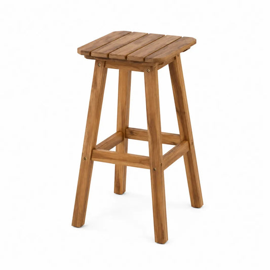 Krzesełko barowe z drewna tekowego 75 cm