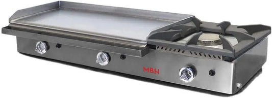 MBH - MAQUINARIA BAR HOSTELERÍA, Produkt Gaz przemysłowy plancha 800 x 400 mm rektyfikowana stal dla Fry Top hotel dla profesjonalnej kuchni dla bar i restauracja, MBH
