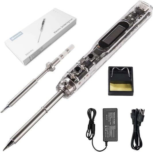 SEQURE, Grzejnik elektryczny SI012, 68 W, 19 V, OLED, cyfrowe narzędzia spawalnicze z wyświetlaczem OLED, elektryczne lutownice 68 W Pro, ładowanie PD / QC