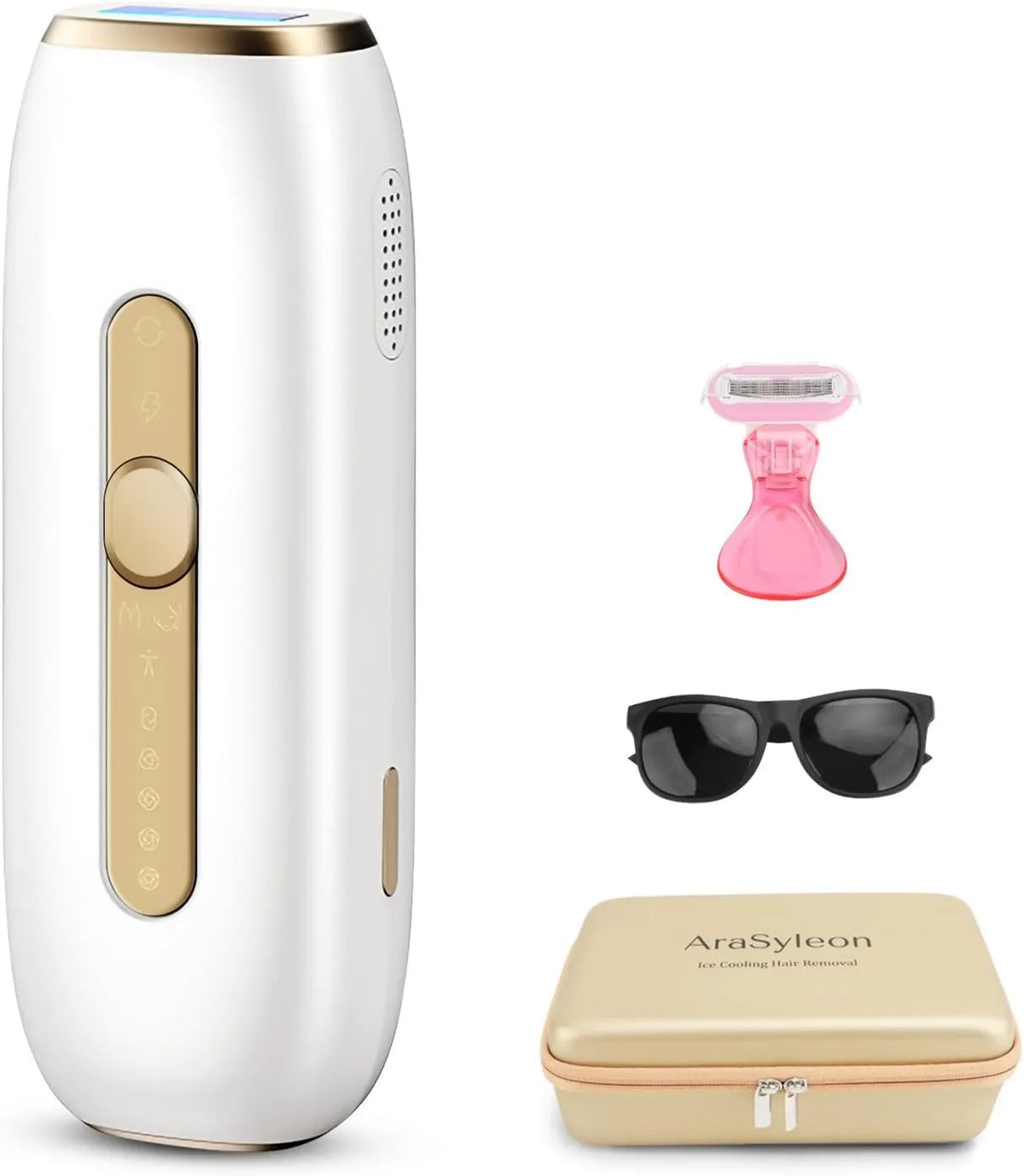AraSyleon depilator IPL, Usuwanie włosów z pulsu IPL wyposażone w Sapphire Cooling