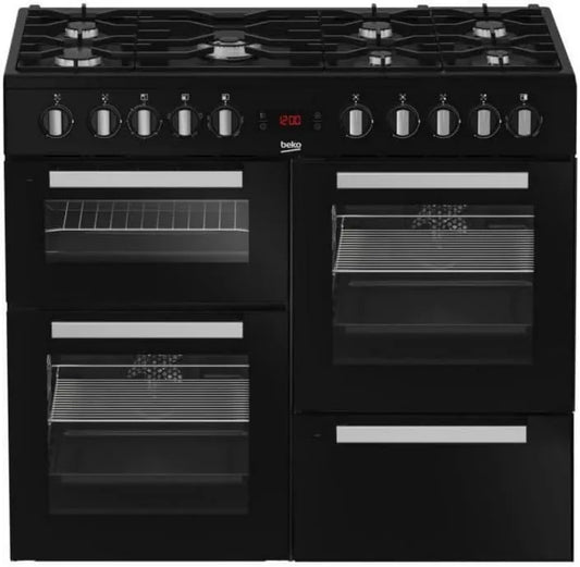 Beko kuchenka z piekarnikiem, Model PF335325 DB, Gotowanie gazu fortepianowego 159 l 7 Czarne światła - PF335325 DB