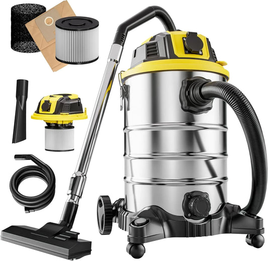 Monzana, Odkurzacz, 30 l, 2200 W, kółka wyporowe, stal przemysłowa, filtr HEPA