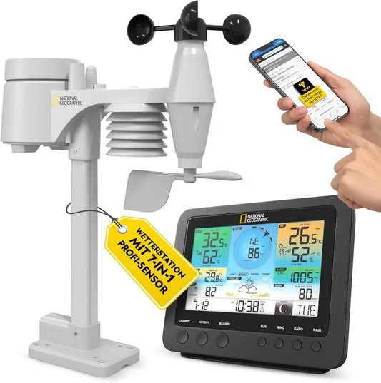 National Geographic, Stacja, bezprzewodowa stacja meteorologiczna, czarna, 9080600 Stacja meteorologiczna