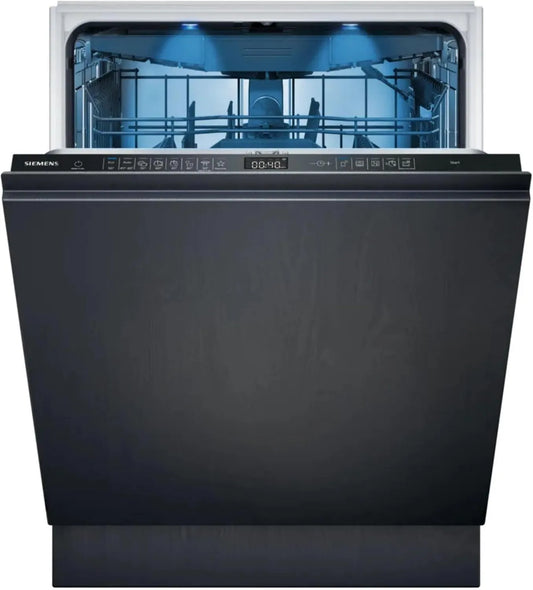 Siemens SN95EX12CE zmywarka, 60 cm, 42 dB, 41 dB, iQ500 inteligentna zmywarka, w pełni zintegrowana zmywarka, Made in Germany, szuflada na sztućce