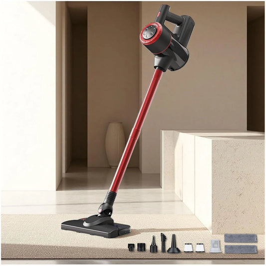 MeLtor odkurzacz pionowy, Odkurzacz, 120 W, para wodna, czerwony, ssanie aparatura elektryczna, odkurzacz do odkurzacza Broom bezprzewodowy zmywarka 120 W 18Kpa 35 Min