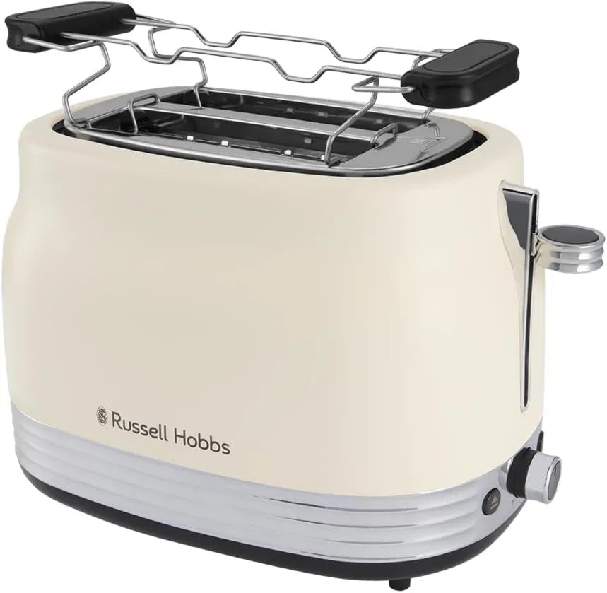 Russell Hobbs, Elektryczny grzejnik, grill, rozmrażanie, 2 plastry: szeroki szczeliny, Toster, 28650- 56, 6 ustawień