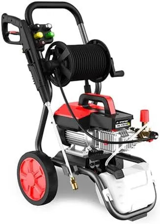 Stayer, Wysokie ciśnienie czyszczące, 2400 W, przemysłowy, duży zbiornik, 3 głowica pompy tłoczników, 8 m wzmocniona elastyczna stal, 10 l / Min