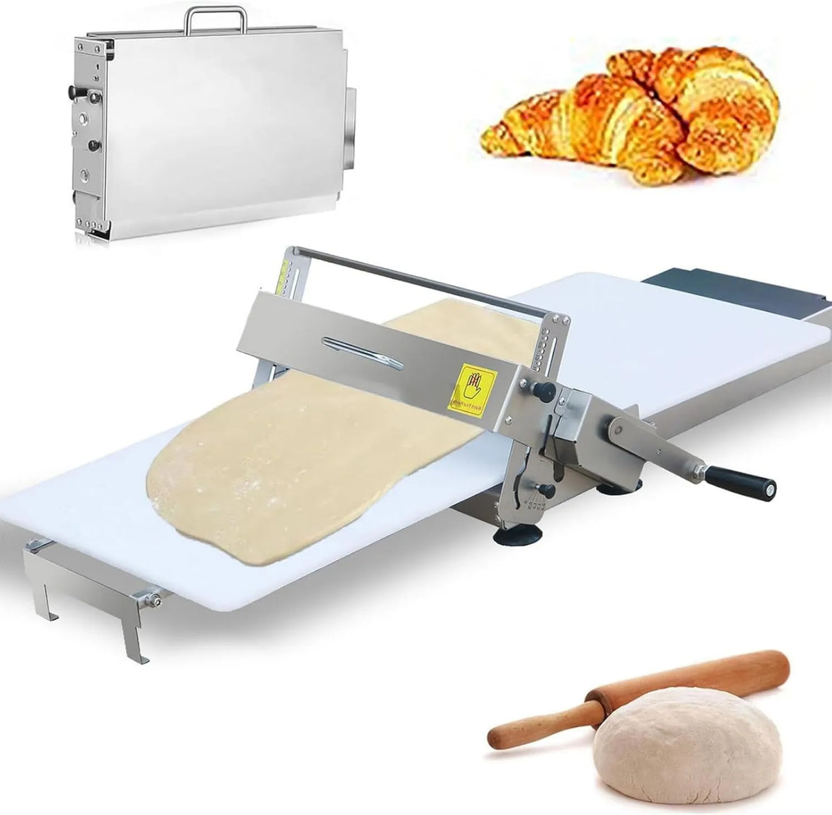 Ręczna wałkowarka do ciasta, 300 g, składana wałkowarka do ciasta croissant, ciasta duńskiego, maszyny do wałkowania ciast, ciasta francuskiego