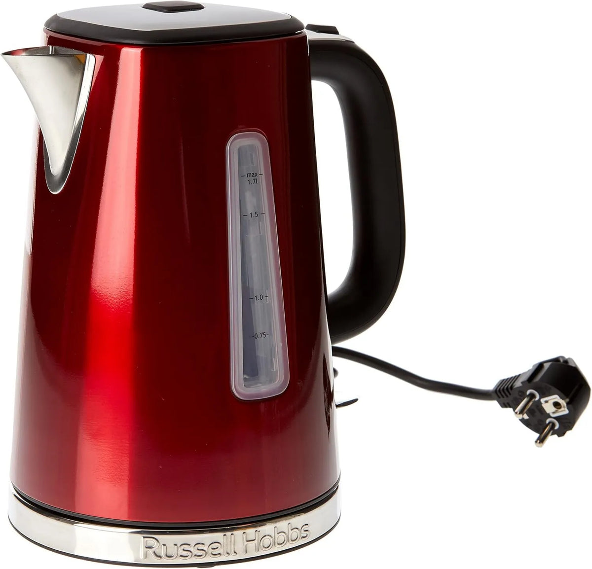 Russell Hobbs, czajnik elektryczny, 1, 7 l, 2400 W, zdejmowalny, stal nierdzewna, czerwony, Luna nierdzewny Red, 23210- 70