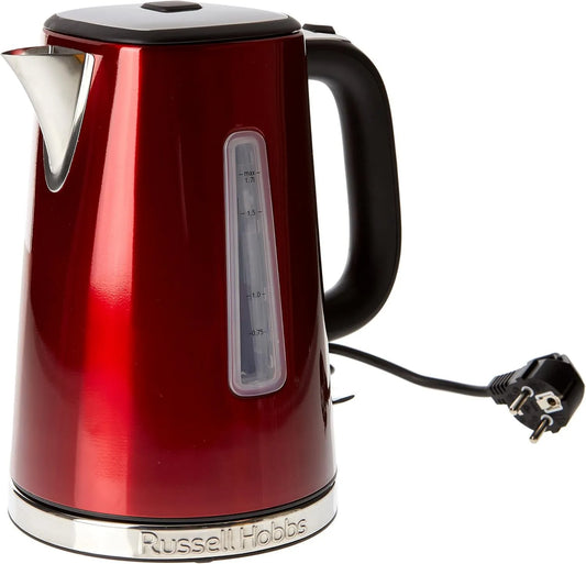 Russell Hobbs, czajnik elektryczny, 1, 7 l, 2400 W, zdejmowalny, stal nierdzewna, czerwony, Luna nierdzewny Red, 23210- 70