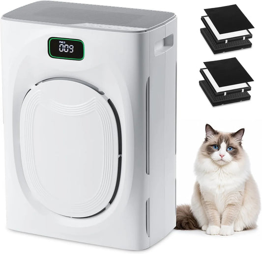 Rosnek oczyszczacz powietrza, Oczyszczarka powietrza, 350 m3 / h, 25 dB, zegar, dekoracja salonu, Elimina 99, 97% Alergens Intelligent Sensor