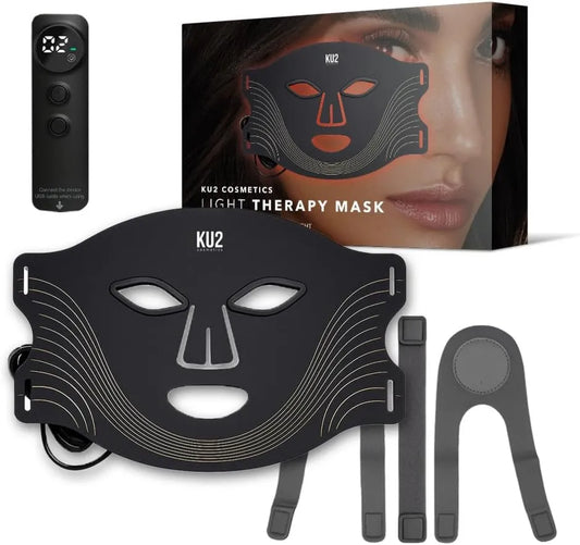 KU2 Cosmetics, I 7 KU2 Odmładzanie skóry i skóry, KU2 LED maska światła KU- RL12 I 7 tryby oświetlenia dla pielęgnacji skóry, 180 LED, 4 lekkie kolory I KU-RL12