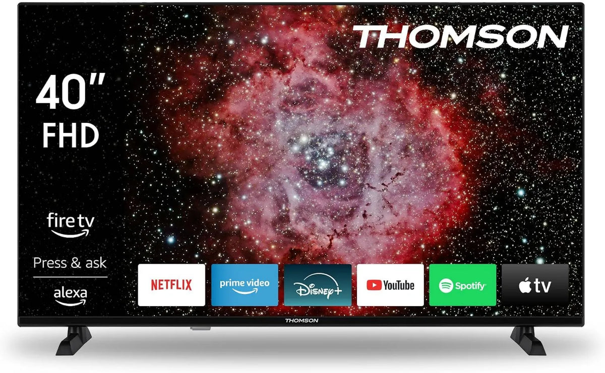 THOMSON, Smart TV 40FF2S34, 40 cali, TV, HDR, potrójny tuner DVB- T2, S2, dźwięk Dolby, HDMI, WiFi, Bluetooth, Full HD, HDR10, Dolby Audio, 100 cm DVB-T2