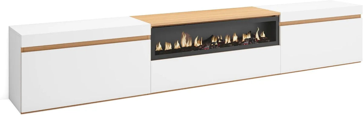 Skraut Home, Szafka TV, 260x45x35 cm, biały, TV Grand Format