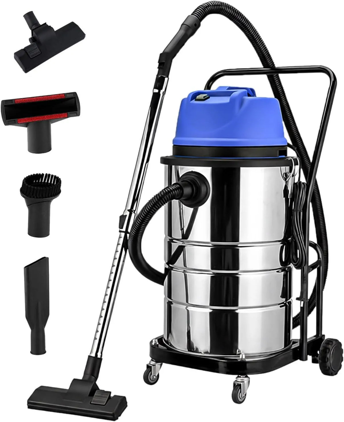 LADECNERHT, Odkurzacz, Profesjonalny czyszczący dywan 1400 W, stal nierdzewna, Gruba szklanka ze stali nierdzewnej, 20 Kpa