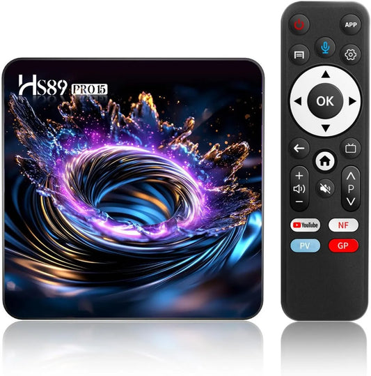 Dulmssxy, Smart TV HS89 RK3539, TV, 4K UHD, HDMI, USB, WiFi, efekt 3D, Android OS, 0 GHz WiFi podwójny zespół BT5, 4GB RAM + 32Go ROM, 4 Ethernet 10, 100 M