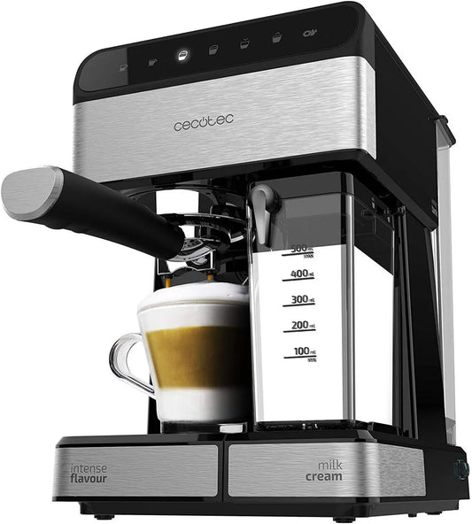 Cecotec ekspres do kawy, 1350 W, 1,4 L, 500 ml, Stal Nierdzewna, praca automatyczna, 1558 Półautomatyczny Zaparzacz Do Kawy