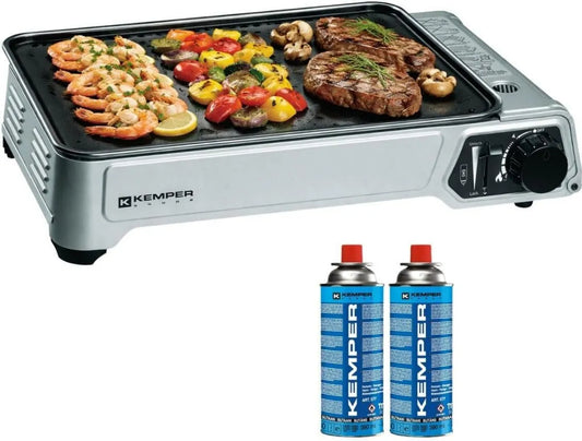 Kemper, Płyta gazowa, 2300 W, przenośny, dotykowy, kemping, piec gazowy