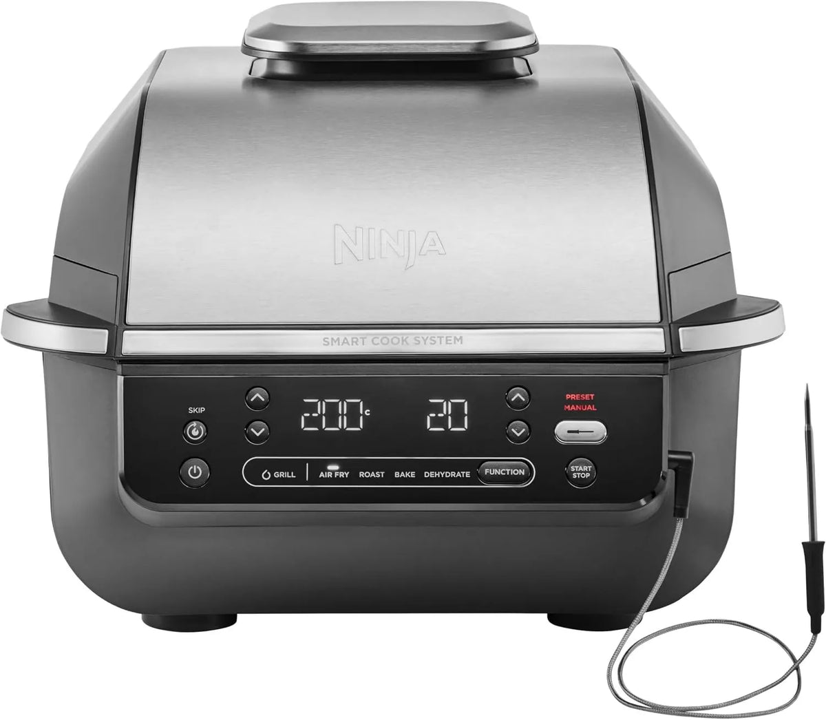 NINJA grill elektryczny, 5-in-1 EG351Termometr UE, Grill, 5.7 l, 5 trybów 5-en-1 EG351EU