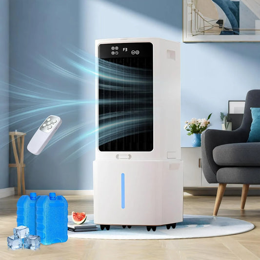 Romyqpipy klimatyzator przenośny, Klimatyzator 1-12h, 12 l, przenośny, licznik, 3 prędkości, oscylacja, duży zbiornik, tłumik, kemping, demontowalny, 12 l odświeżacz powietrza